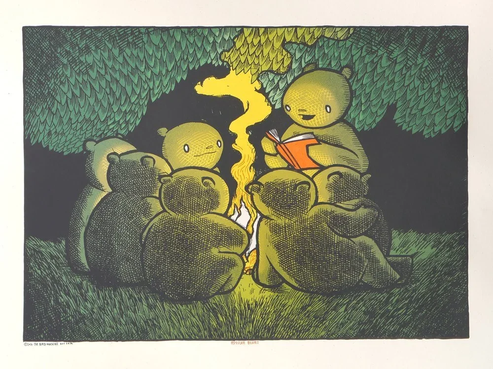 Jay Ryan 'Regular Bears' Print Available
