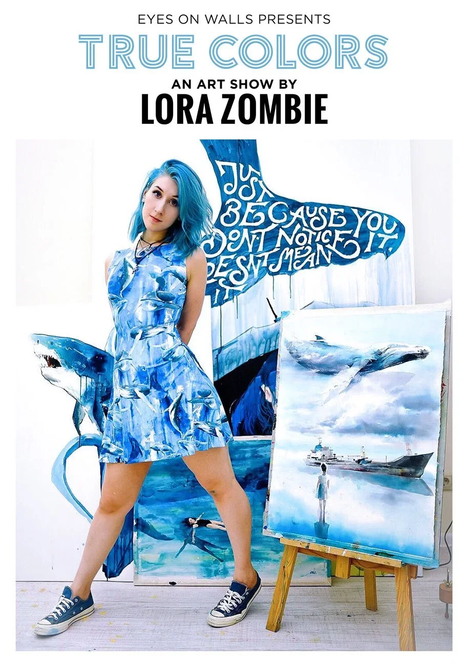 Lora Zombie 'True Colours' Art Show Details