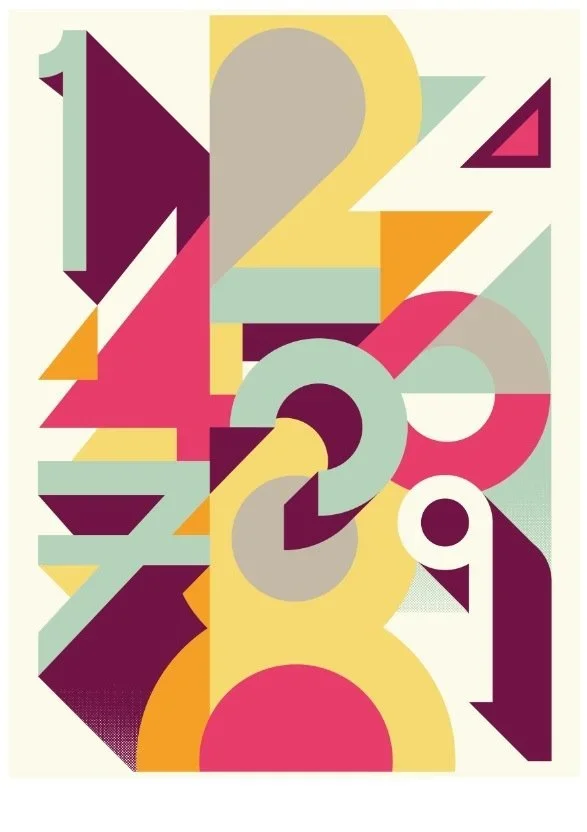 Also 'Numbers' Print Available