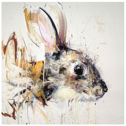 Dave White 'Diamond Rabbit' Print Available