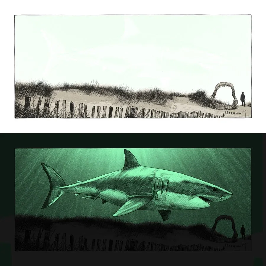 Dan McCarthy 'What Once Was - Megalodon' Prints Available