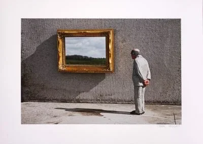 Isaac Cordal 'Reflections Of Nature' Print Available