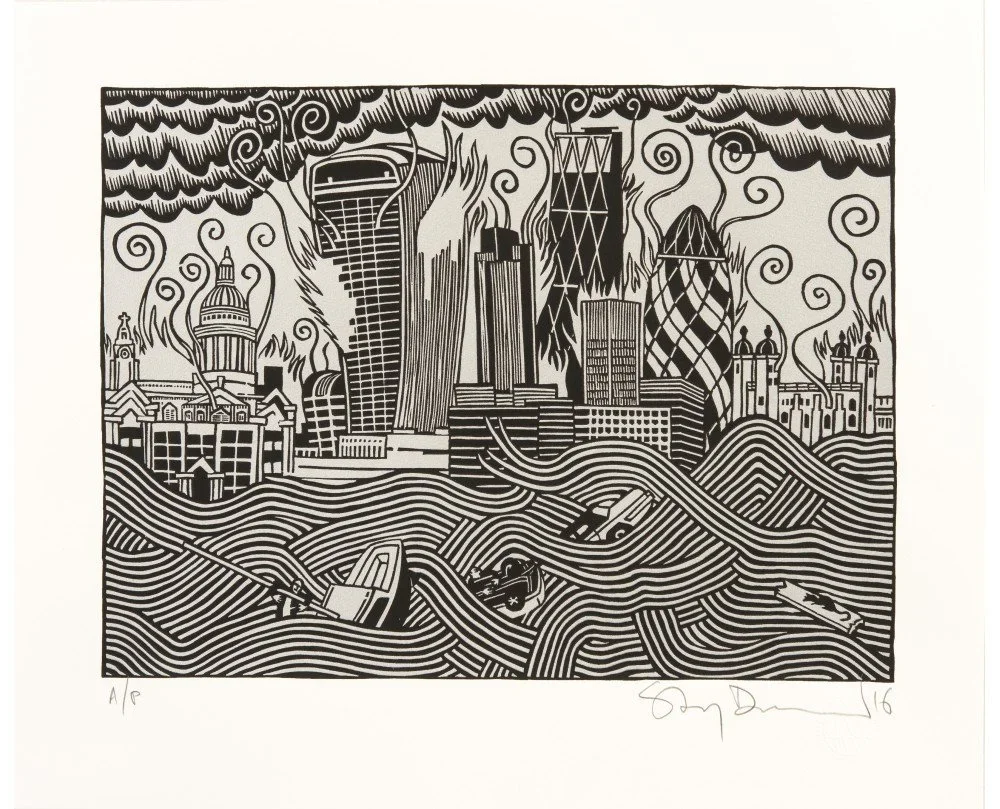Stanley Donwood 'The Pollution Of New Troy' Print Available