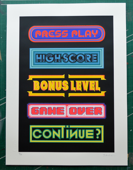 Static Collective 'Press Play' Print Available