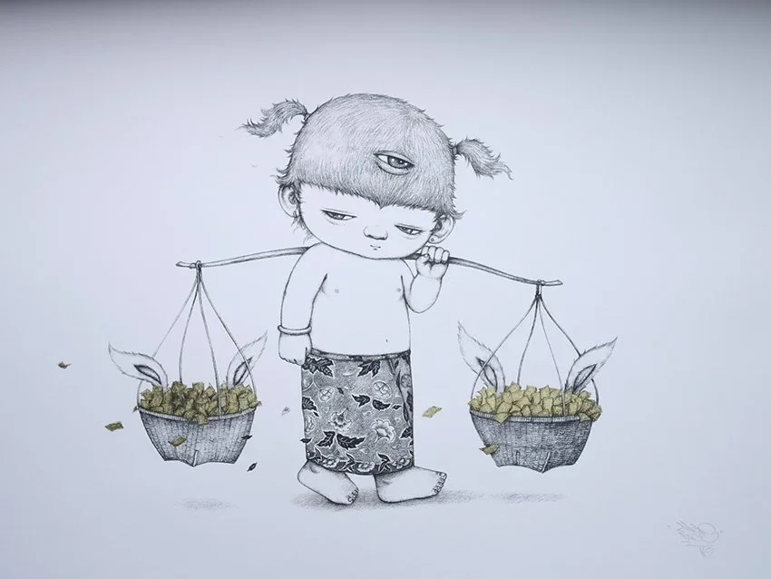 Alexface 'Basket' HPM Prints Available