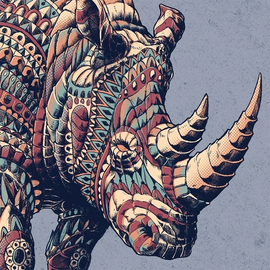 BioWorkz 'Ornate Rhino' Print Available