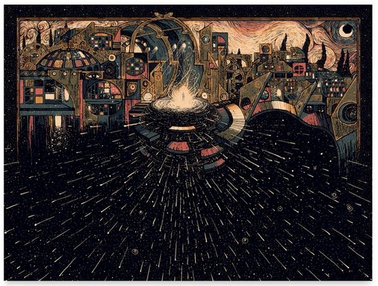 James R. Eads 'Consciousness Forming' Print Available