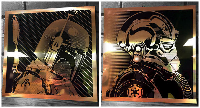 Joshua Budich 'Bobba Fett' + 'Tie Pilot' Brass Print Release Details