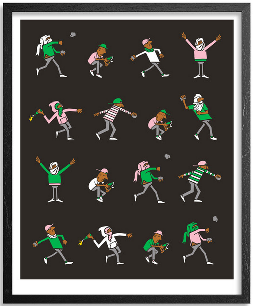 Grotesk 'Riot!' Print Available