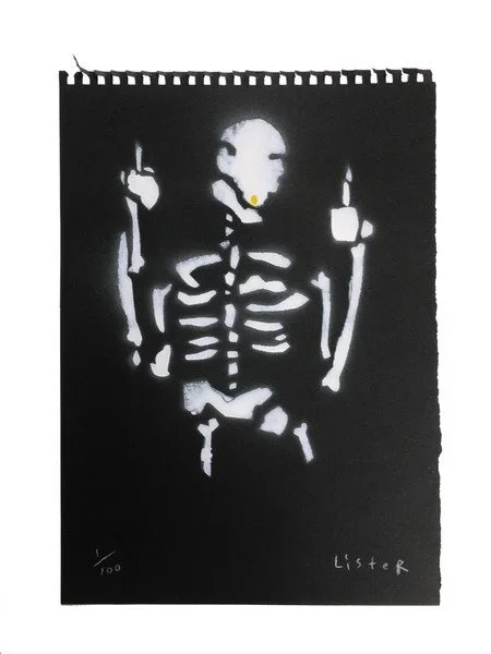 Anthony Lister 'Bones Up' Print Available