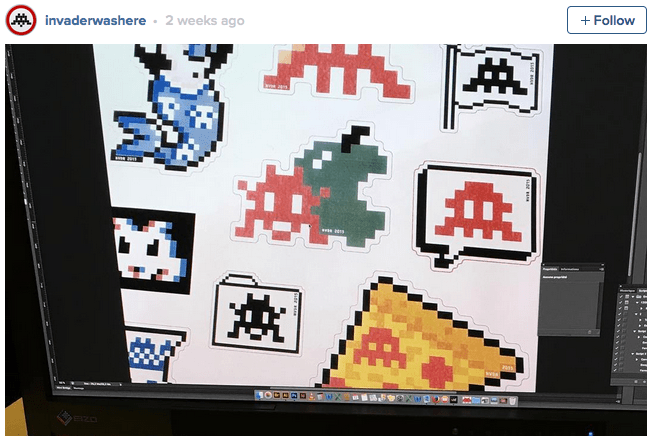 Space Invader NEW 'Stickers' SNEAK PEEK