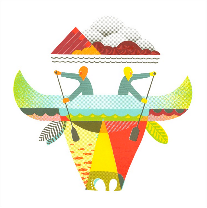 Andrew Holder 'Backwater' TRIPPY Print Available