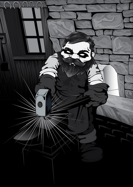 Jon Paul Kaiser 'The Blacksmith' Print Available