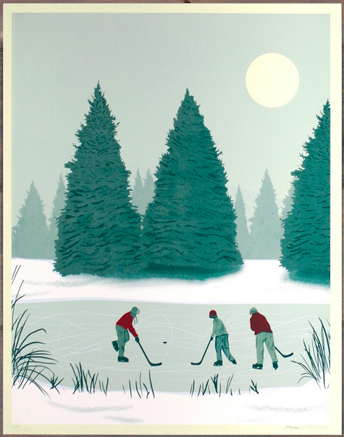 Arsenal Handicraft 'Pond Hockey' Print Available