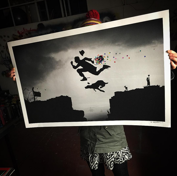 Kenny Random 'Catch Me If You Can' Print Details