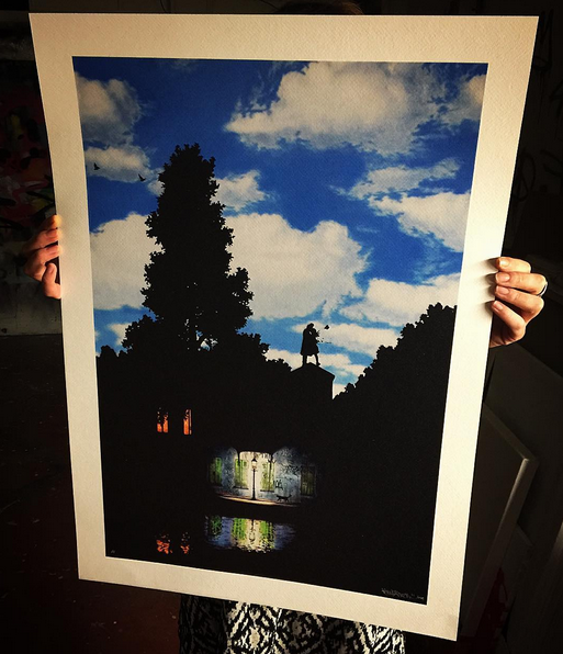 Kenny Random 'The Kiss' MASTERS SERIES L'impero Delle Luci' Print Details