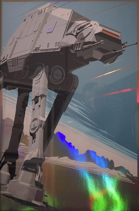 Craig Drake 'At-At' Foil Print Available