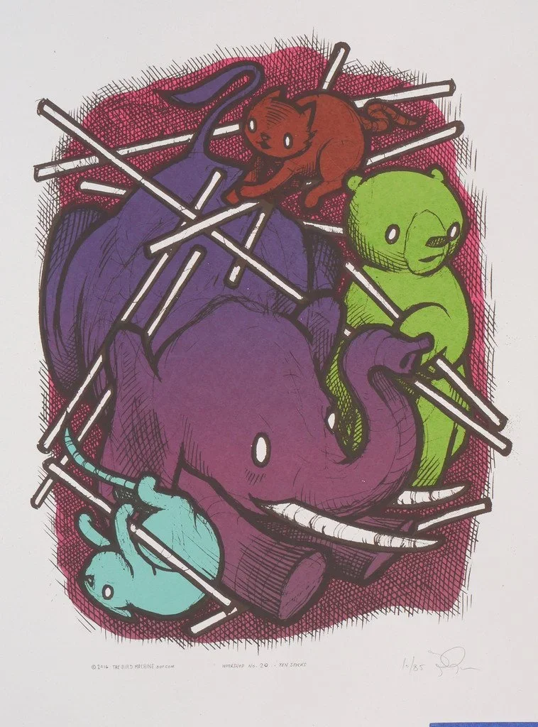 Jay Ryan '10 Sticks' Print Available