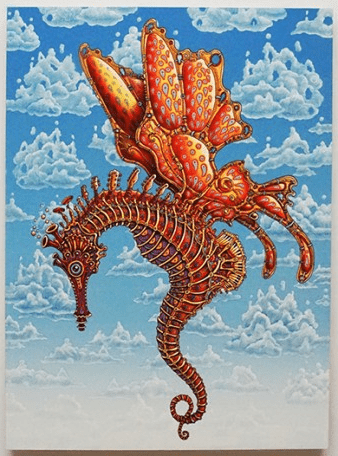 EMEK 'Seahorse' Wood Print Available