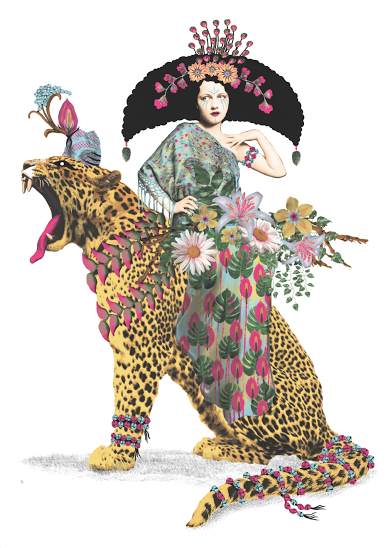 Johnathan Reiner 'Lilly Tiger' Print Available