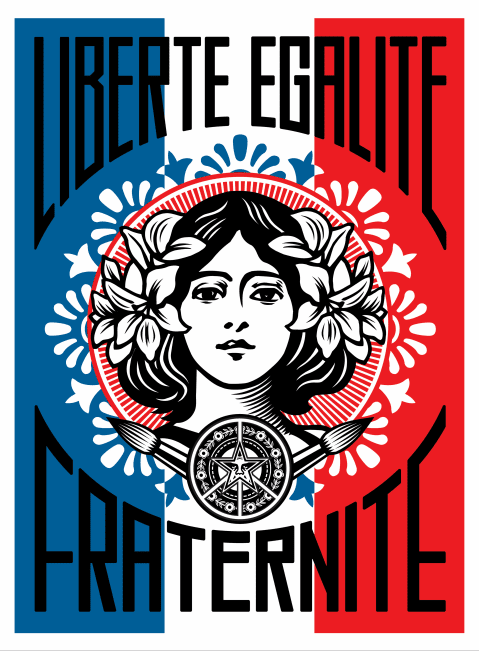Obey 'Liberte Egalite Fraternite' Poster Available For FREE