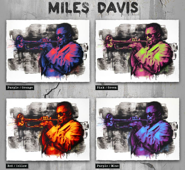 Mr BRainwash 'Miles Davis' Print Release Details