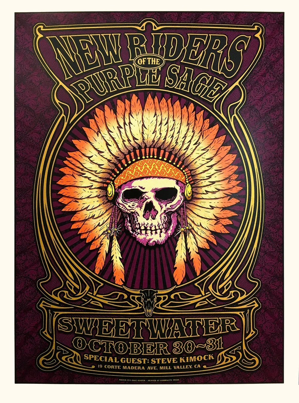 Dave Hunter 'New Riders Of The Purple Sage' STUNNING Print Available