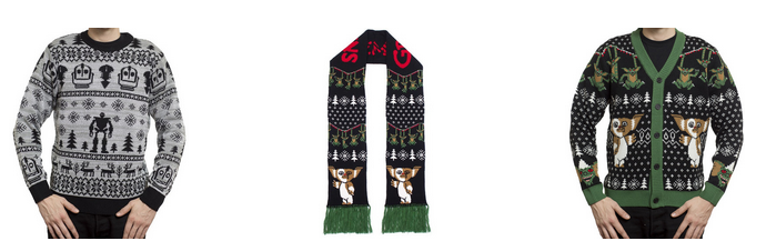 Gremlins &amp; Iron Giant Sweaters And Scarf Available