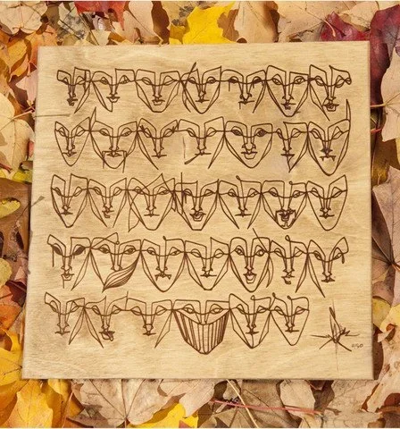 Anser 'Army Of Fall' Wood Print Available Any Moment