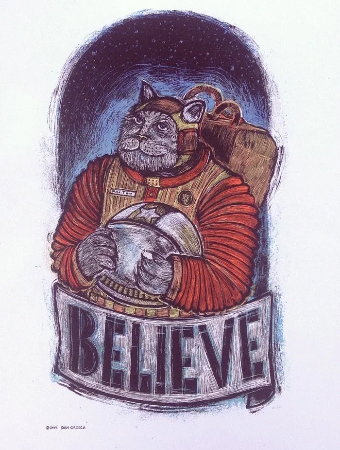 Dan Grzeca 'Believe' Print Available
