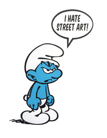 Fake 'I Hate Street Art' WHITE Print Available