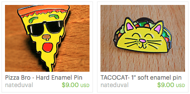 Nate Duval 'AWESOME' Enamel Pins Available