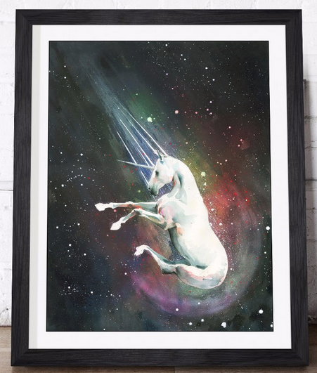 Lora Zombie 'Unicorn Comet' Print Available