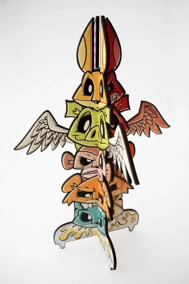 Joe Ledbetter 'Totem' 3D Wood Print Available