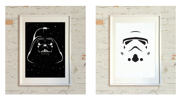 Pan 'Star Wars' Black &amp; White Prints Available