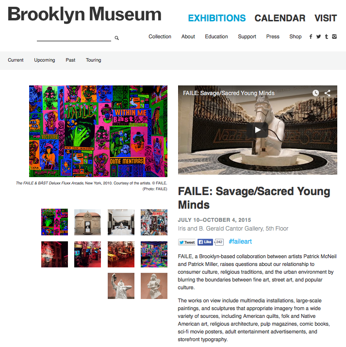 FAILE At The Brooklyn Musuem