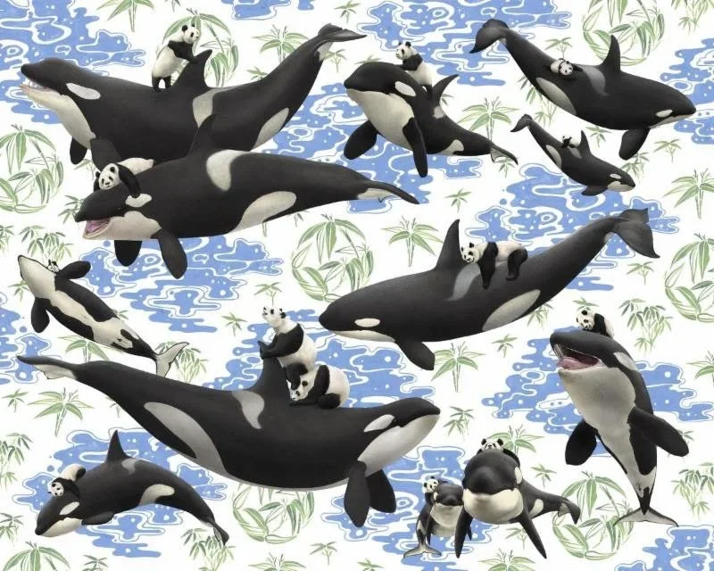 Kozyndan 'Orcas N Pandas' Print Available