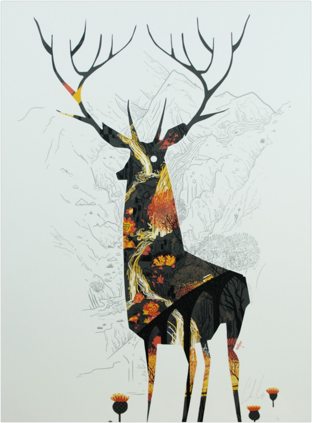 Graham Carter 'King O' The Highlands' Print Available