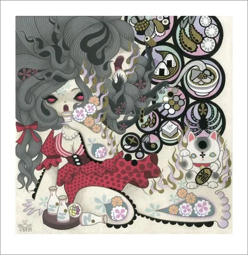Junko Mizuno 'Two Mouth Woman' Print Available