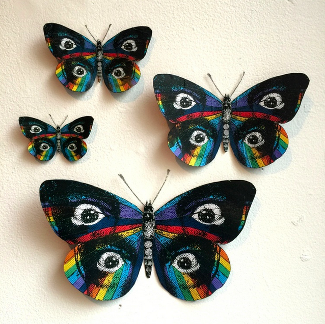 Phoenix 'Daliesque Butterflies' Paper Collages Available