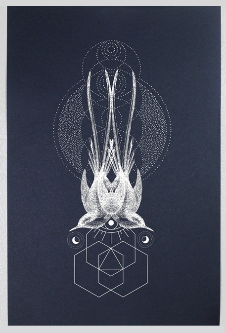 Brad Stanfill 'Symmetric Sparrows' Print Available