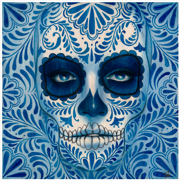Sylvia Ji 'Calavera Talavera' Print Available
