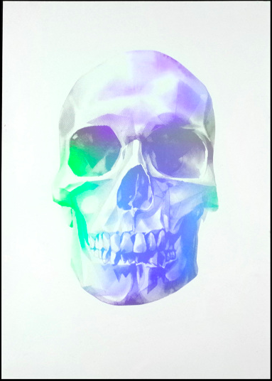Von 'Skull 3' Holographic Print Pre-Sale