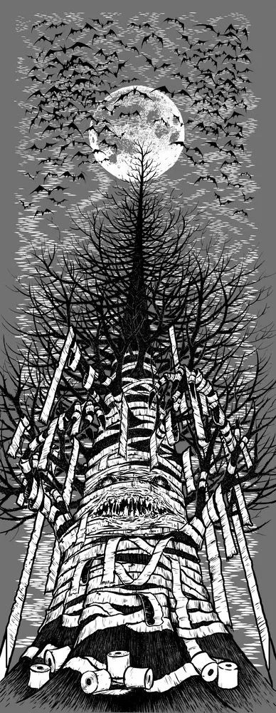 Benjamin Neylan 'Creepy TP Tree' Print Available