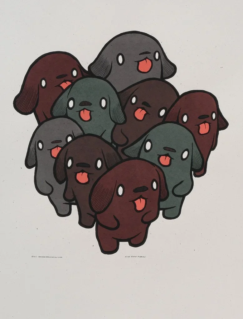 Jay Ryan 'Nine Black Puppies' Print Release Details