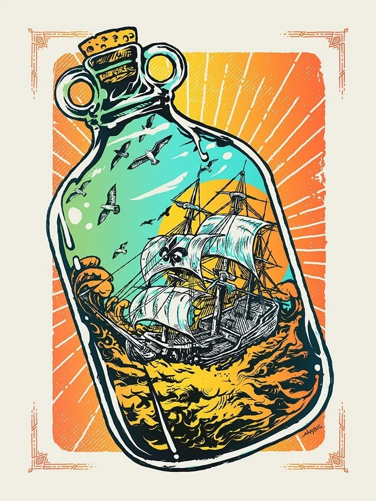 Angryblue 'Bourbonstorm' Print Available