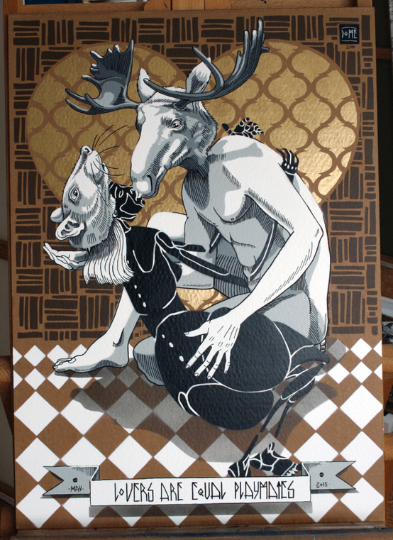 Dome 'Lovers Are Equal Playmates' Print Available