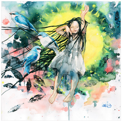 Lora Zombie 'Sunny Child' Print Available