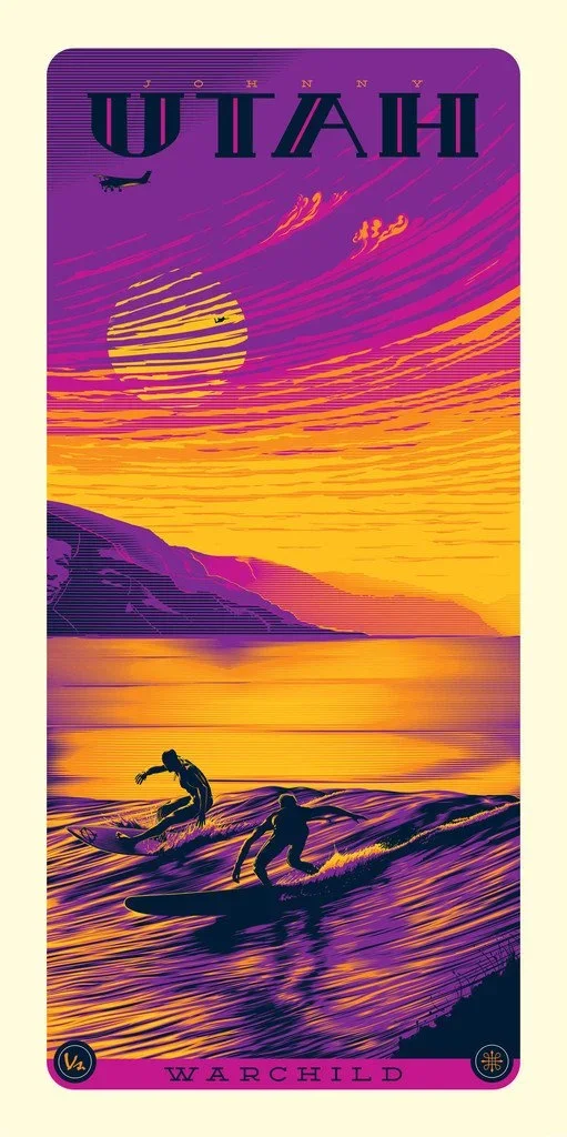 Jeff Boyes 'Johnny Utah vs Warchild' Pointe Break Print Available