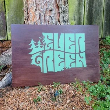 Mike Klay 'Ever Green' Wood Print Available